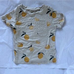 Kyte BABY Toddler Pocket Shirt with Lemon Print